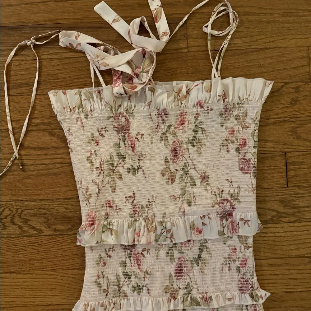 Floral Ruffle Maxi Dress - Picture 3 of 4